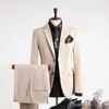 Mens Suits Blazers Suit Set Coat Pants Vest 23 PCS One ButtontWo Button Fashion Casual Business Wedding Groom Dress Notch Lapel 231110