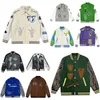 Designer Mens Varsity Jacket Cappotto in pelle da baseball Moda Donna Giacche Ricamo Lettera Monopetto Top Coppie Abbigliamento da uomo xxl