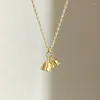 Pendentif Colliers 2023 Bluebell Vent Cloche Carillon Collier Ras Du Cou Bijoux De Luxe D'or Non Terni En Acier Inoxydable Pour Les Femmes