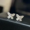 GRAFE Earrings designer Studs dangle for woman Butterfly full of diamonds fashion crystal classic style highest counter quality with box 010