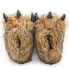 Pantofole Creative Divertenti Pantofole Uomo Donna Scarpe soffici per interni Animali Morbidi e caldi Zampa d'orso per la casa Marito 231110