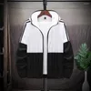 Men's Jackets Plus Fat Size Hooded Sun Protection Clothing Men's Summer Stretch Thin Loose Jacket Skin Coat