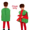 Kläder sätter barn pojkar jul jultomten cosplay kostym röd rand vinter xmas pojke kläder topp byxor hatt 3 st.