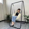 Camp Furniture Camping Hammock Travel Pool Portable Hanging Bed Chain With Bracket Garden Swing Stand Beach Outdoor Folding