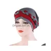 Beanie/Skull Caps Moslimvrouwen Melk Zijde Gevlochten Kruis Tulband Hoed Sjaal Motorkap Chemo Mutsen Cap Hijab Hoofddeksels Haar Hoofd Wrap Dhgarden Dhb93