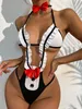 Sexig uppsättning skolflicka sjuksköterska cosplay mikro bikini fånge rollplay costume pornstar underkläder uniform underkläder sexkläder 230411