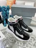 Men autumn casual shoes outdoor sneakers top designer America's Cup patent Leather high Top Sneaker super quality trainers lace up 38-46 with box