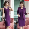 Two Piece Dress Elegant Blazer Suit Business Work Uniform Office Lady Professional Set Suit Female Fashion 230411