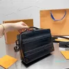 Borsa da donna classica imitazione di marca rivetto lettera cuciture borsa a tracolla in pelle stereo borsa da pranzo per pendolari