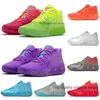 Chaussures de basket-ball LaMelo Ball de qualité supérieure Hommes 1of1 MB.01 3 Baskets à trois balles Rick et Morty Queen City UFO Rock Ridge Red Not From Here pour enfants SneakersMB.01