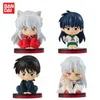 Anime manga inuyasha figura higurashi kagome mioku sesshoumaru q wersja zabawki kawaii pvc modele ozdoby lalki Prezenty dla dzieci 230410