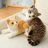 Plush Dolls Simulation Pillow Cat Plush Toys Realistic Animal Pet Doll Children Home Decor Holiday Christmas Gift for Kids 230410