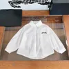 New baby Shirt Polo collar kids designer clothes Size 110-170 CM Front and rear contrasting logo print Child Blouses HP