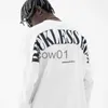 Męskie koszulki High Street Hip Hop Backing Pure Cotton West Coast Long Rleeve T-shirt Męs