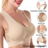 BRAS Sports Bras för kvinnor Unwired Bras Wiress S-6XL Plus Size Sexig backss Push Up Seamss Mesh Top BH utan ben Frame Bras 4113