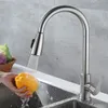 Robinet mitigeur d'eau froide en acier inoxydable, robinets de cuisine, robinet pulvérisateur à jet à 2 fonctions, robinets extractibles à poignée unique 230411