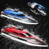 Electricrc Boats Ewellsold 24G Premium Quality HJ808 RC 25 kmH High Speed ​​Remote Control Racing Ship Water Children Children Model Toy 230411