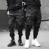 Pantalons pour hommes Jogging Pantalons Hommes Streetwear Techwear Hip Hop Cargo Pantalons Harajuku Noir Mode Casual High Street Vêtements pour hommes W0414