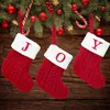 Noel Süslemeleri Mektup Örme Çorap Ağacı Dekorasyonu Ev Navidad 2024 Hediye 231110