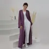 Etnische kleding herfst open abaya voor vrouwen geborduurd casual kimono islamitische lange jurk moslim dubai bescheiden hijab gewaad partij uitloper