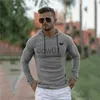 Herren-T-Shirts, neue Mode, gestrickt, mit Kapuze, T-Shirt, Herren, Pit-Streifen, Slim-Fit, dünne Pullover, Herren-Langarmpullover, Strickwaren, Herren-Casual-T-Shirt J231111