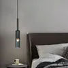 Moderno pingente de luz para o quarto lustre de cabeceira luz de vidro sala de jantar sala de estar bar nordic pós-moderno pequeno lustre