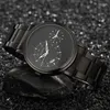 Relojes de pulsera WOONUN, reloj para hombre, reloj de moda, relojes deportivos de doble horario de acero inoxidable, relojes de pulsera de cuarzo para hombre, reloj Masculino