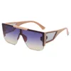 Frames Simple and fashionable men frameless street photography glasses square brown sunglasses for women