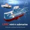 Electric/RC Boats Mini RC USB Charge Electric Submarine Boat Fixed Wing 2,4 GHz Toys Gifts for Children Barn Birthday Holiday Party 230410