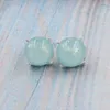 Boucles d'oreilles Jaymaxi 16 couleurs minuscules bricolage opale résine bijoux enfants 12mm cadeau pour les filles en gros 3 paires/lot