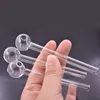 100pcs Venture à chaud Borosilicate tuyau de verre à huile épais tuyau de brûleur à huile de haute qualité Pipe de cigarette à cigarette ciagle Tobac