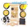 Freeshipping 1set Steering engine 4 wheel 2 Motor Smart Robot Car Chassis kits DIY with 3003 Xrpro