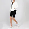 Jackets femininos fitness wear malha feminina de proteção solar respirável roupas de proteção solta esportes com zíper com bolsos 230412