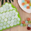 Ice Cream Tools 37 Cavity Honeycomb Cube Trays Reusable Silicone Mold BPA Free Maker with Removable Lids 230412