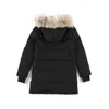 Women Down Parkas Goose Down Coat Kobiet zimowy Kurtka Reail Wolf Futro z kapturem ciepłe i wiatroodporne płaszcze z wyjmowaną kapitalem Ladies Parka 4 Style do Cho 4Q6U