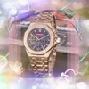 Beliebte Luxus-Uhren mit automatischem mechanischem Uhrwerk, 42 mm, komplett aus Edelstahl, Gummi, Quarzuhr, Sekundenanzeige, wasserdicht, Star-Business-Armbanduhr