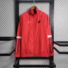 Jaqueta corta-vento masculina do Clube de Regatas do Flamengo, com zíper completo, gola corta-vento, moda masculina, casaco esportivo de lazer