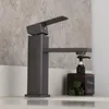 Bathroom Sink Faucets Deep-space Gray Basin Faucet Black Chrome Brush Nickel Wash Mixer Tap Stream Spray Deck Mounted & Cold