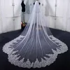 Bridal Véils Véu Ivory Bordado Acessórios para Cabelos Capace