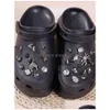 Schoenonderdelen Accessoires Charms Designer Punk Rivets Diy Decoratie Croc Jibz Clogs Luxury Rhinestone Childrens Gifts for Boys en G DHQCA