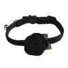 Chien Vêtements Pet Collier Fleur Ornement Résistant À L'usure Polyester Mini Cloche Style Solide Bijoux Pour La Maison