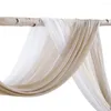 Party Decoration 3 Panels Reusable Wedding Arch Draping Fabric Pography Props For Ceremony Reception Swag Decorations