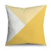 Almofada com padrão amarelo capa decorativa capa floral para decoração de sofá de carro fronha para casa travesseiros 45 cm X