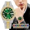 Polshorloges hoogwaardige luxe mode high-end mantianxing diamant stalen riem heren kwarts Watch Boy Business Sports Clock Retro 230412
