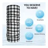 Scarves Gingham Black White Plaid Check Wrap Scarf Accessories Neck Cover Checkered Bandana Riding Balaclavas For Men Women Breathable