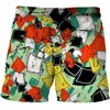 Heren Shorts Badpak Strand Sneldrogend Zwembroek Voor Mannen Zomer Sport Grote maten Geometrie 3D Fun Print Board Boxershort