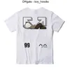 Classics Offs Luxury Mens T-shirt Designer Brand T-shirts Casual Summer Tops Tees Femme Back Arrow x Print T-shirt Couples Sports Tshirts Hip Hop Sleeve courte 97gd