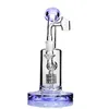 Glass Bong Hookahs Recycler Dab Rigs Oil Water Bongs Heady Rig Smoking Glass Water pipes With 14mm Bowl