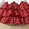 Robes pour filles de 0 à 24 mois, Style coréen, manches longues, col rond, en coton à volants, mignonne princesse formelle, barboteuse Ootd pour bébé