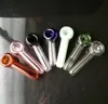 Pfeife Mini-Shisha-Glasbongs, bunter, metallförmiger Mischfarben-Rauchtopf